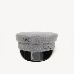 RUSLAN BAGINSKIY Grey Wool Baker Boy Cap (Small)